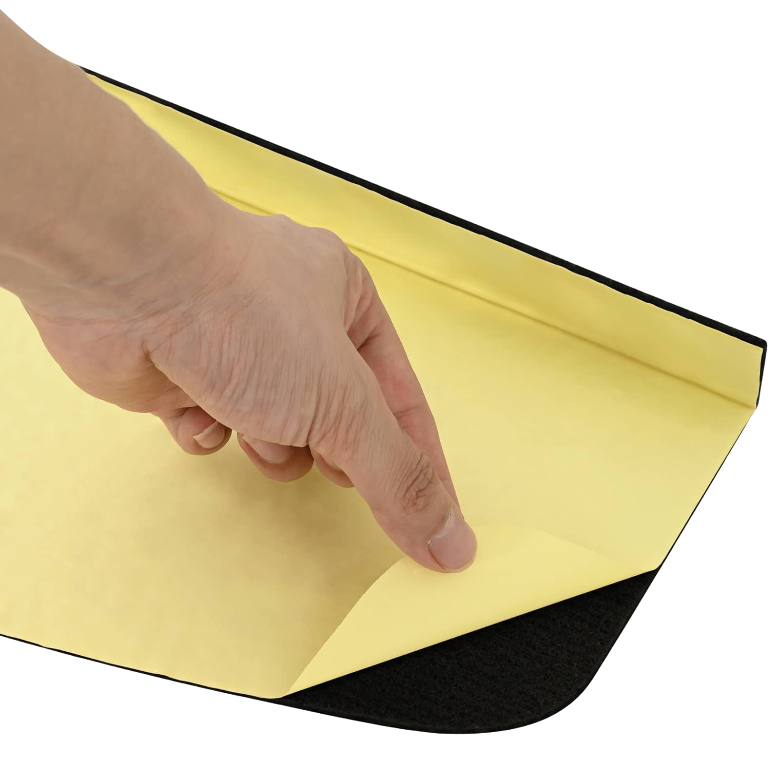 Podloge za stopnice 15 kos 56 x 17 x 3 cm Črna Poliester