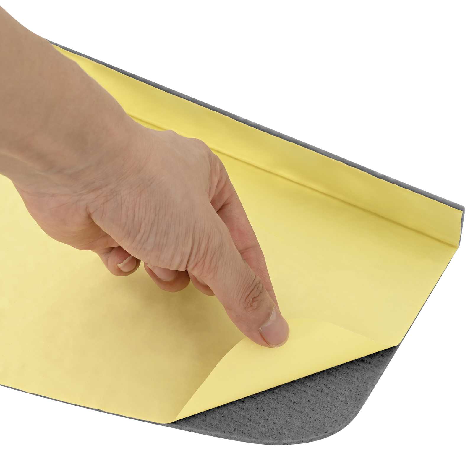 Podloge za stopnice 15 kos 56 x 17 x 3 cm Svetlo siva Poliester