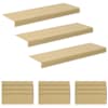 vidaXL Trepiastmematid 15 tk 65 x 21 x 4 cm Beež Pol&uuml;ester Ristk&uuml;lik