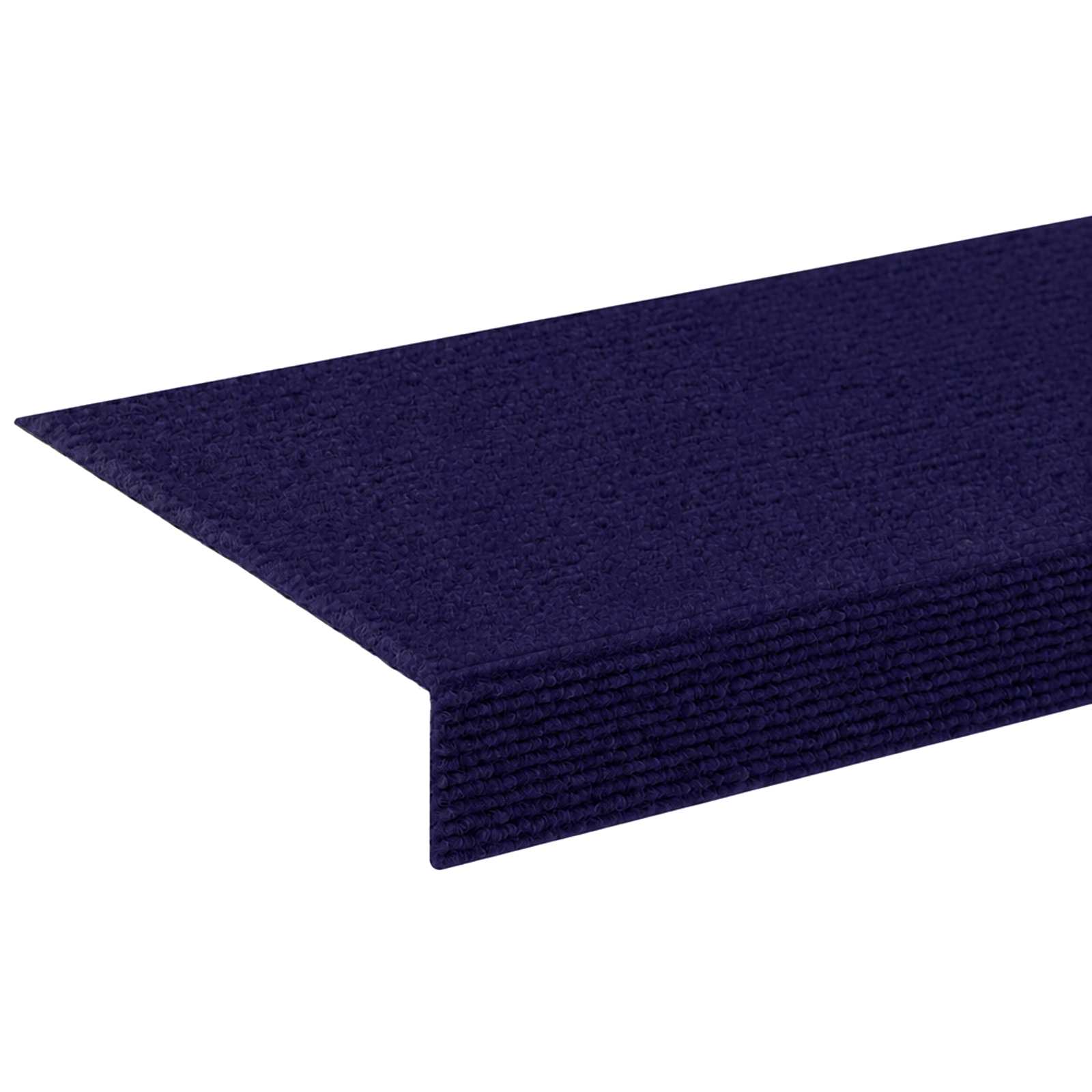 Podloge za stopnice 15 kos 65 x 21 x 4 cm Modra Poliester