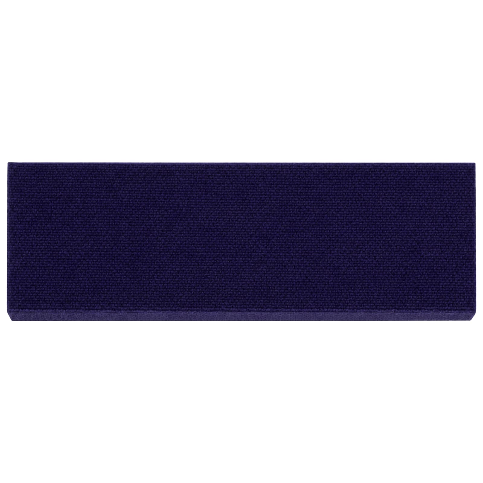 Podloge za stopnice 15 kos 65 x 21 x 4 cm Modra Poliester