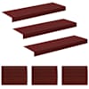 vidaXL Trepiastmematid 15 tk 65 x 21 x 4 cm Veinipunane Pol&uuml;ester