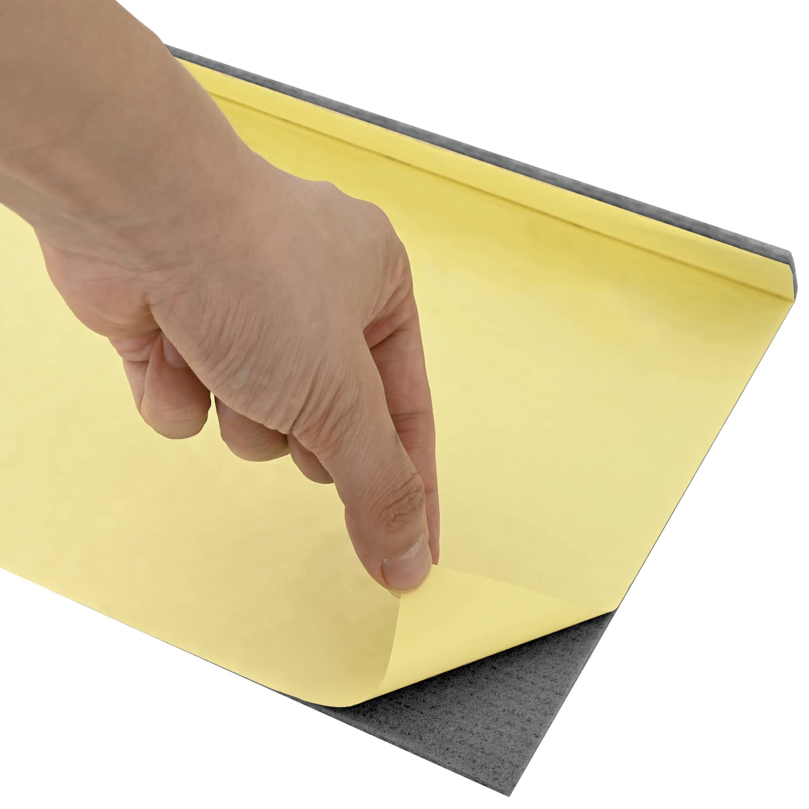 Podloge za stopnice 15 kos 65 x 21 x 4 cm Svetlo siva Poliester