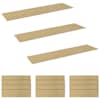 vidaXL Trepiastmematid 15 tk 76 x 20 cm Beež Pol&uuml;ester Ristk&uuml;lik