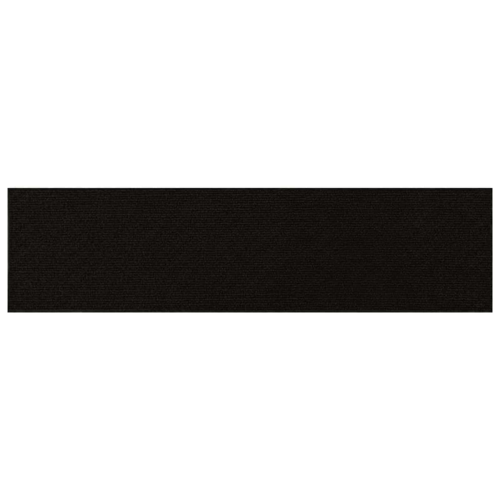 vidaXL - Traptredenmatten - 15 - st - 76 - x - 20 - cm - Zwart - Polyester - Rechthoekig