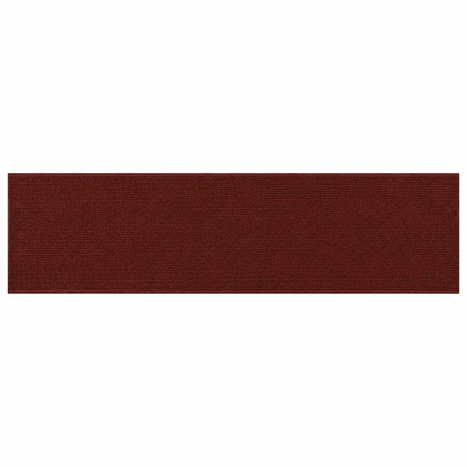Podloge za stopnice 15 kos 76 x 20 cm Burgundija Poliester