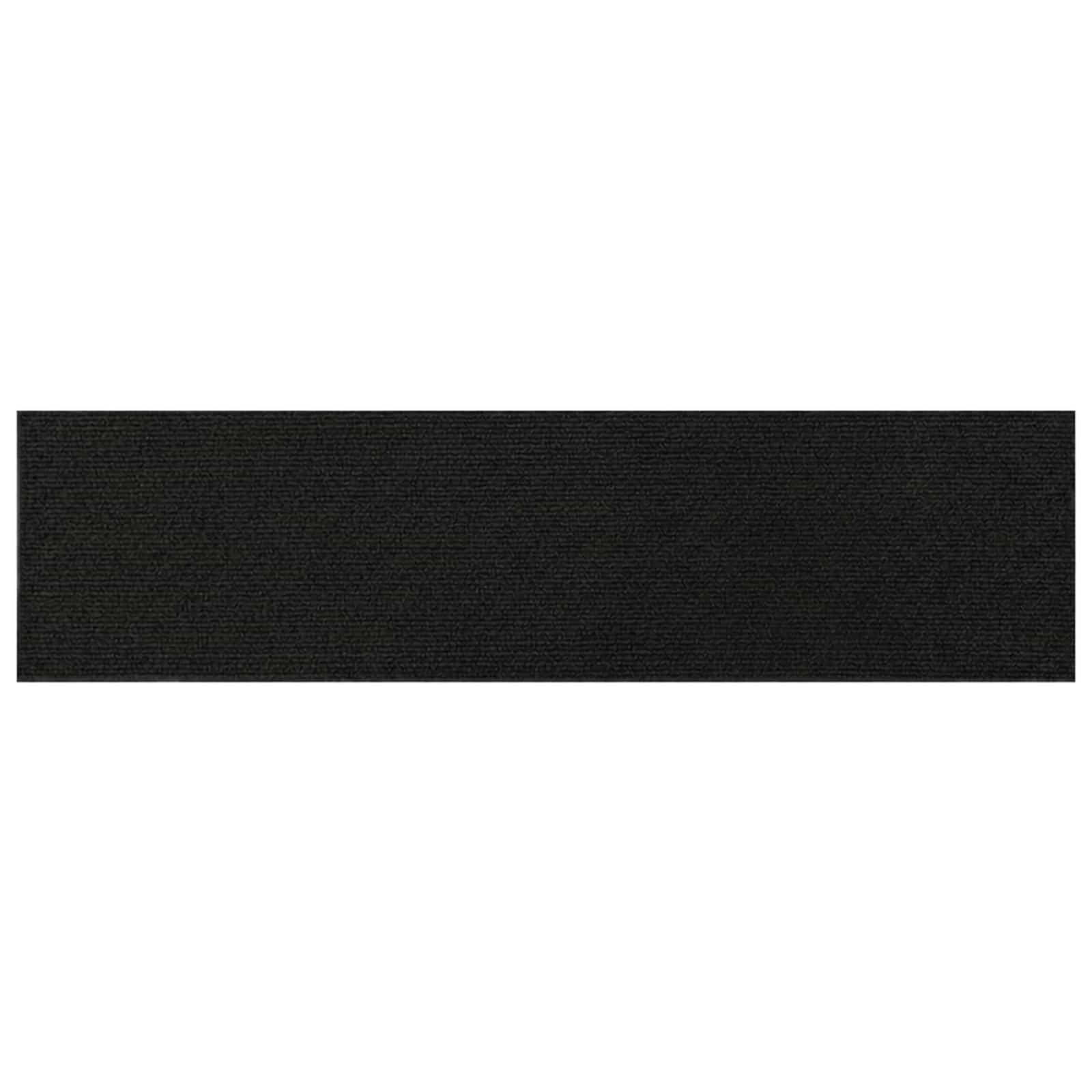 Podloge za stopnice 15 kos 76 x 20 cm Temno siva Poliester
