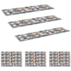 vidaXL Trepiastmematid 15 tk 76 x 20 cm Sinine Pol&uuml;ester Ristk&uuml;lik