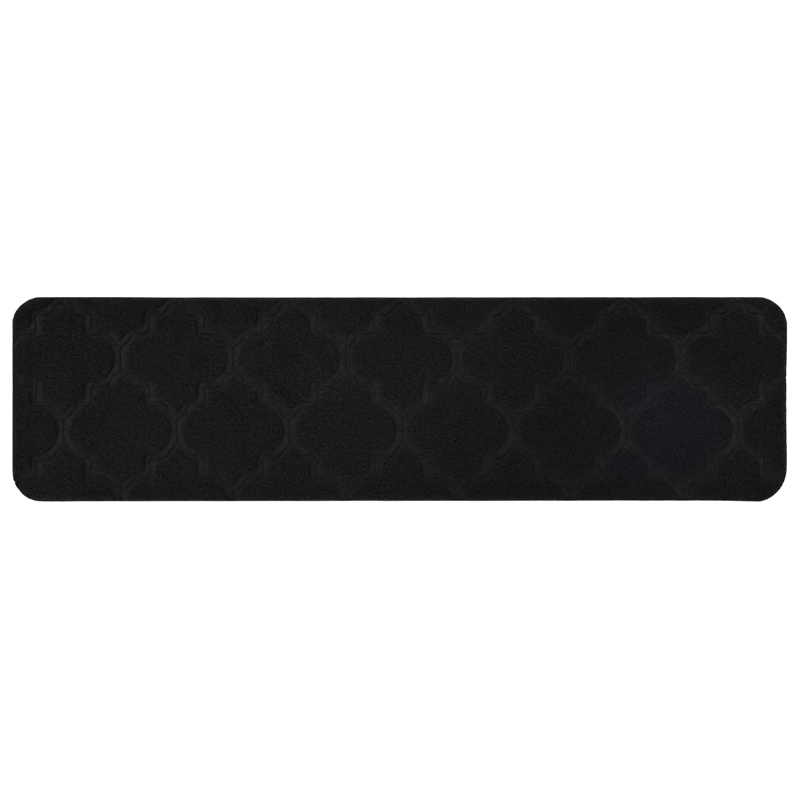 vidaXL - Traptredenmatten - 15 - st - 76 - x - 20 - cm - Zwart - Polyester - Rechthoekig