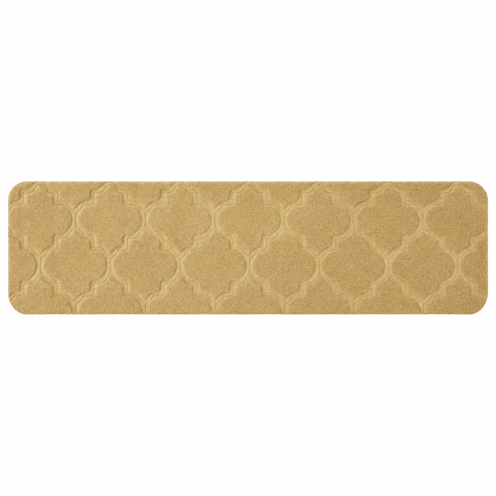 Podloge za stopnice 15 kos 76 x 20 cm Bež Poliester Pravokotna