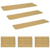 vidaXL Trepiastmematid 15 tk 76 x 20 cm Beež Pol&uuml;ester Ristk&uuml;lik