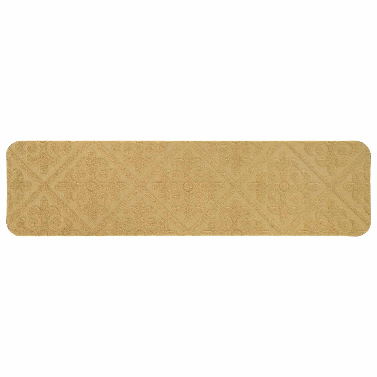 Podloge za stopnice 15 kos 76 x 20 cm Bež Poliester Pravokotna