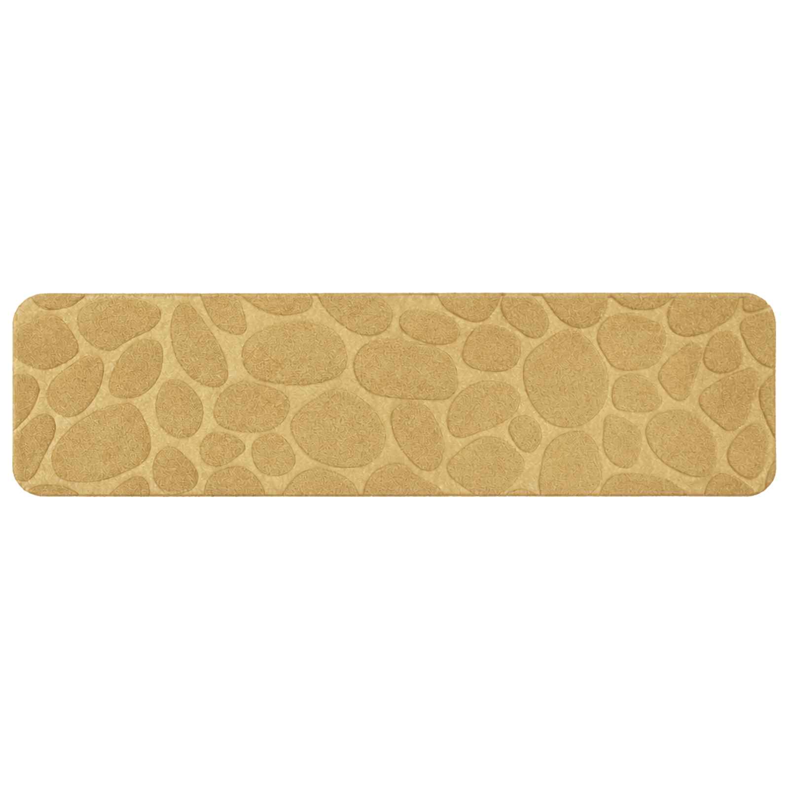 Podloge za stopnice 15 kos 76 x 20 cm Bež Poliester Pravokotna