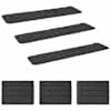 vidaXL Trepiastmematid 15 tk 76 x 20 cm Tumehall Pol&uuml;ester Ristk&uuml;lik