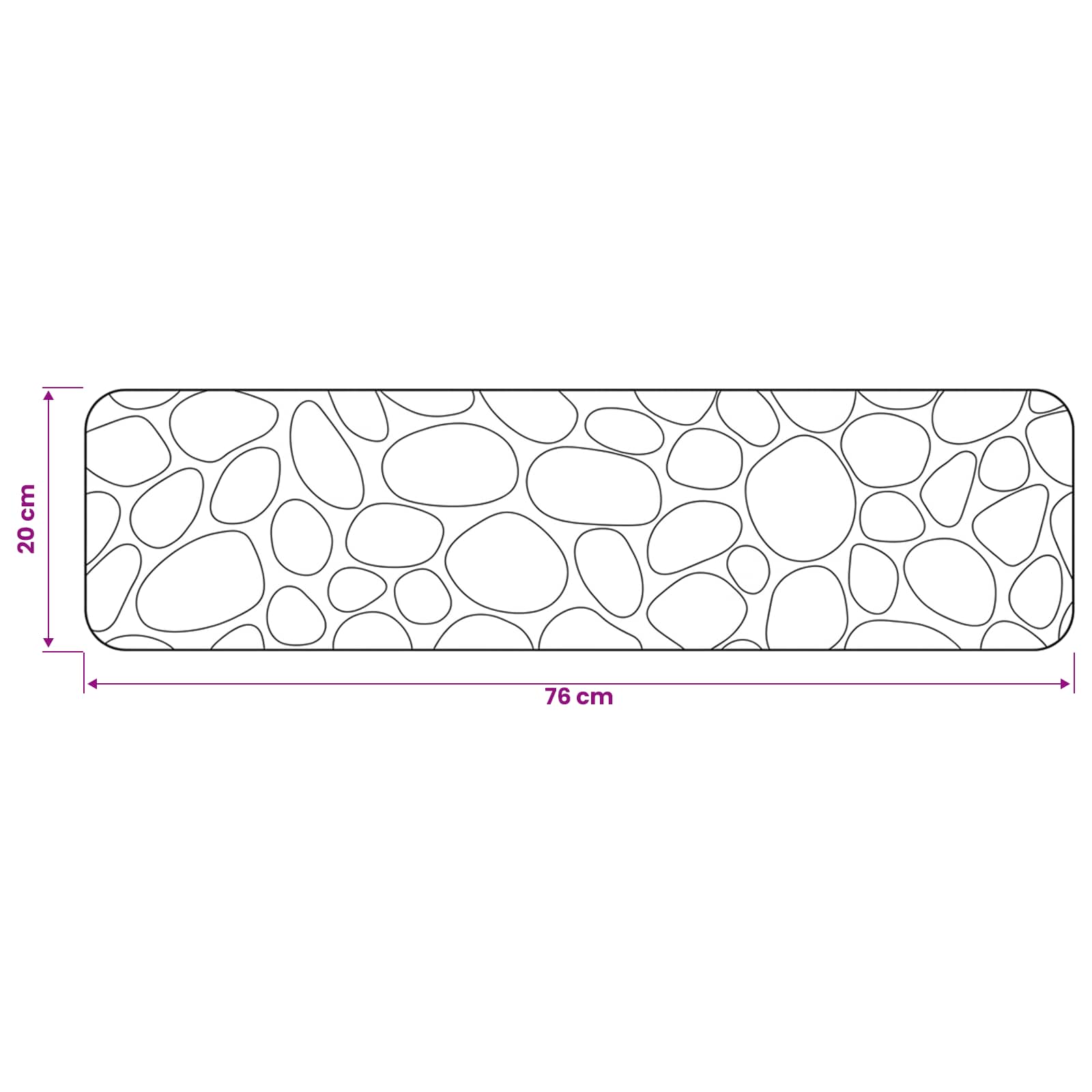 Podloge za stopnice 15 kos 76 x 20 cm Temno siva Poliester