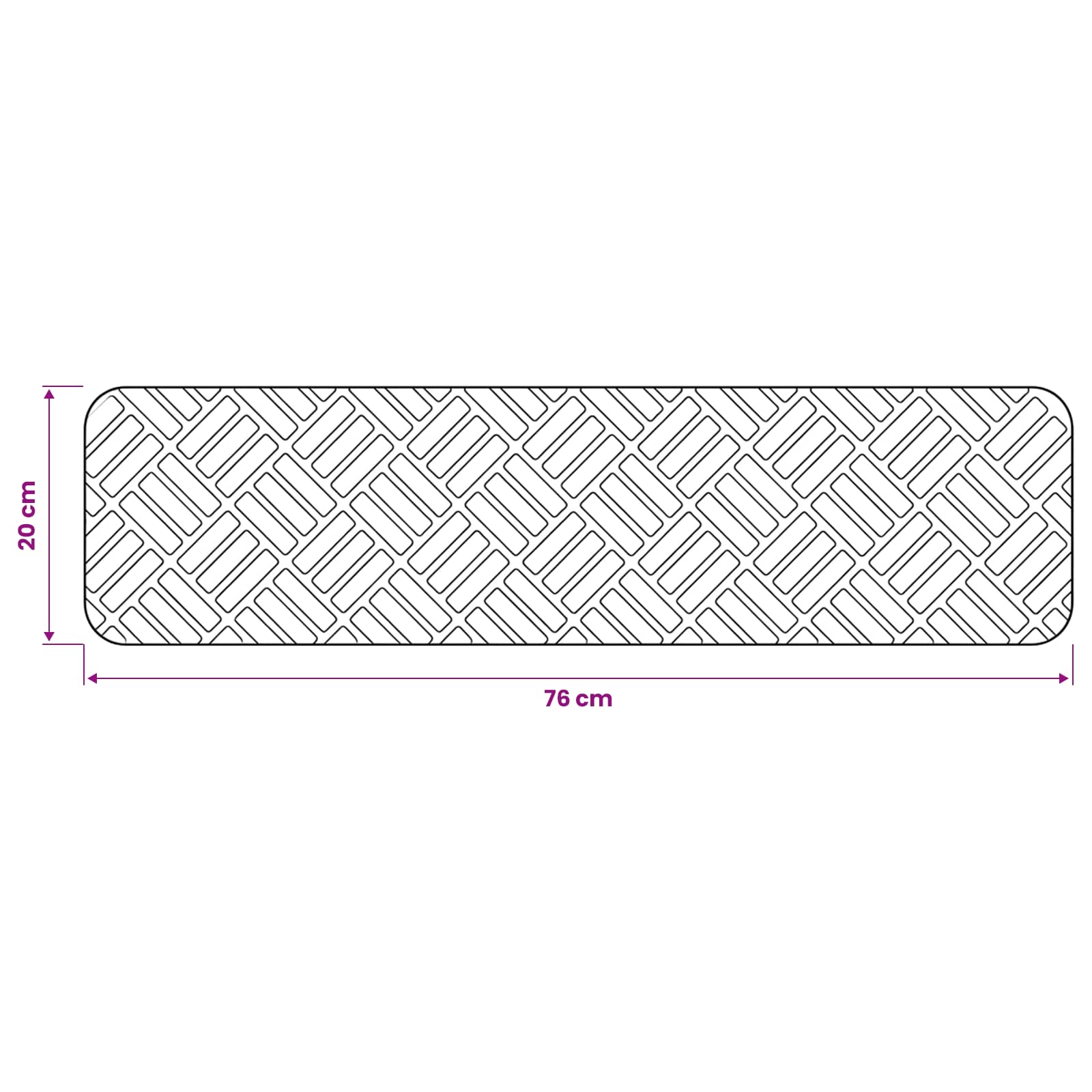Podloge za stopnice 15 kos 76 x 20 cm Temno siva Poliester