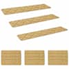 vidaXL Trepiastmematid 15 tk 76 x 20 cm Beež Pol&uuml;ester Ristk&uuml;lik
