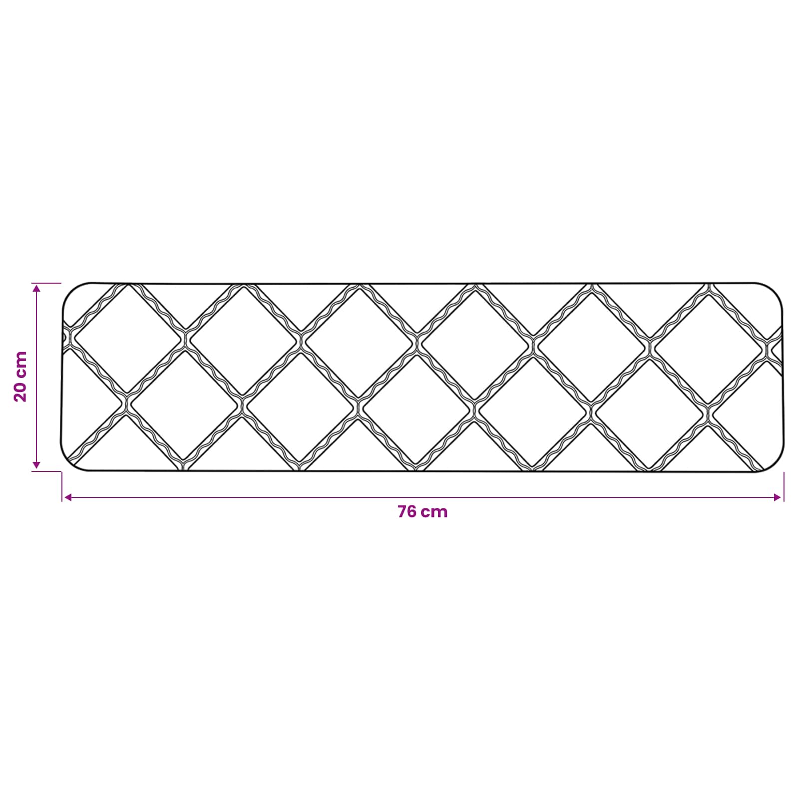Podloge za stopnice 15 kos 76 x 20 cm Temno siva Poliester