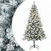 vidaXL Kunstlik kokkupandav j&otilde;ulupuu 120 cm 150 LED-i Soe valge