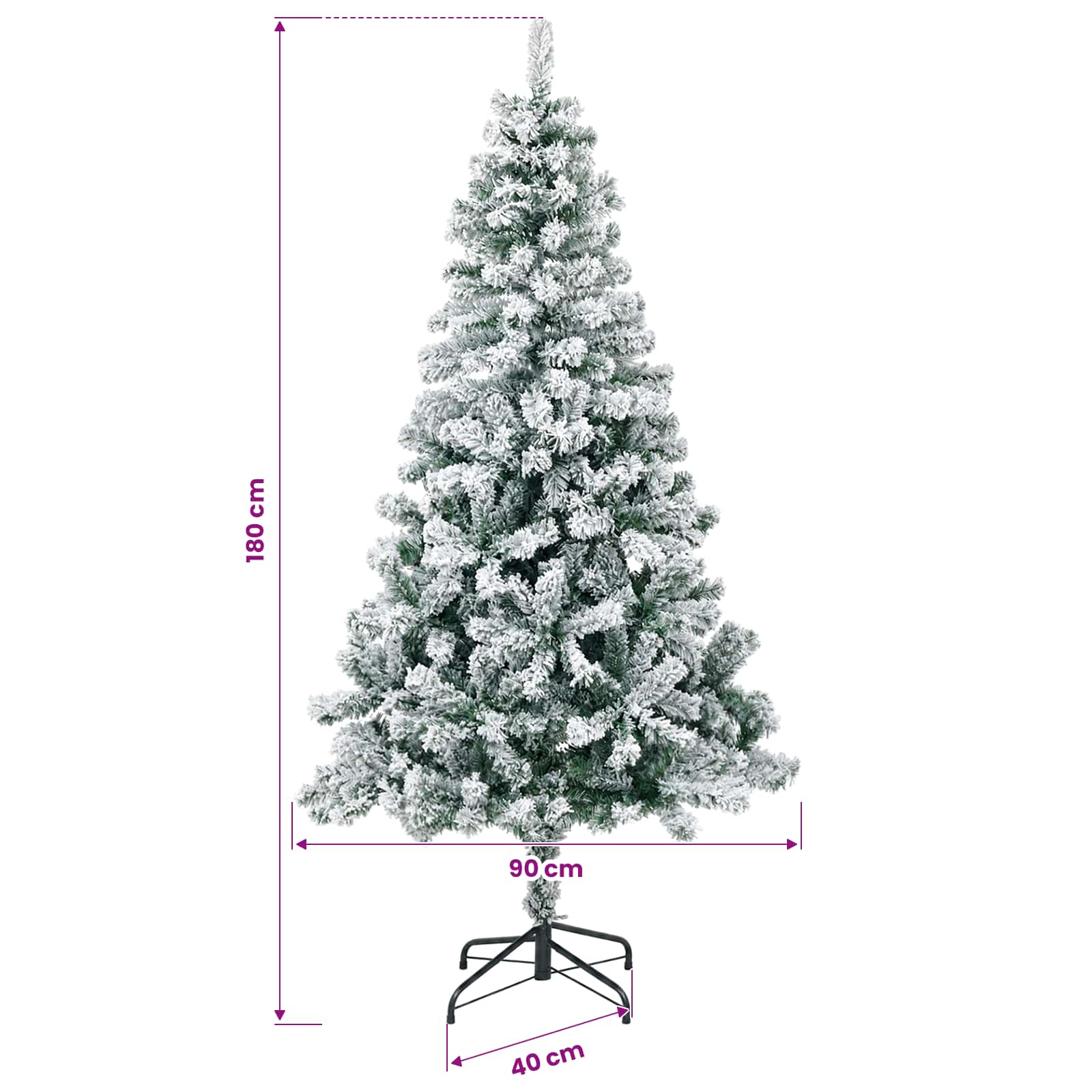 Artificial Christmas Tree size guide