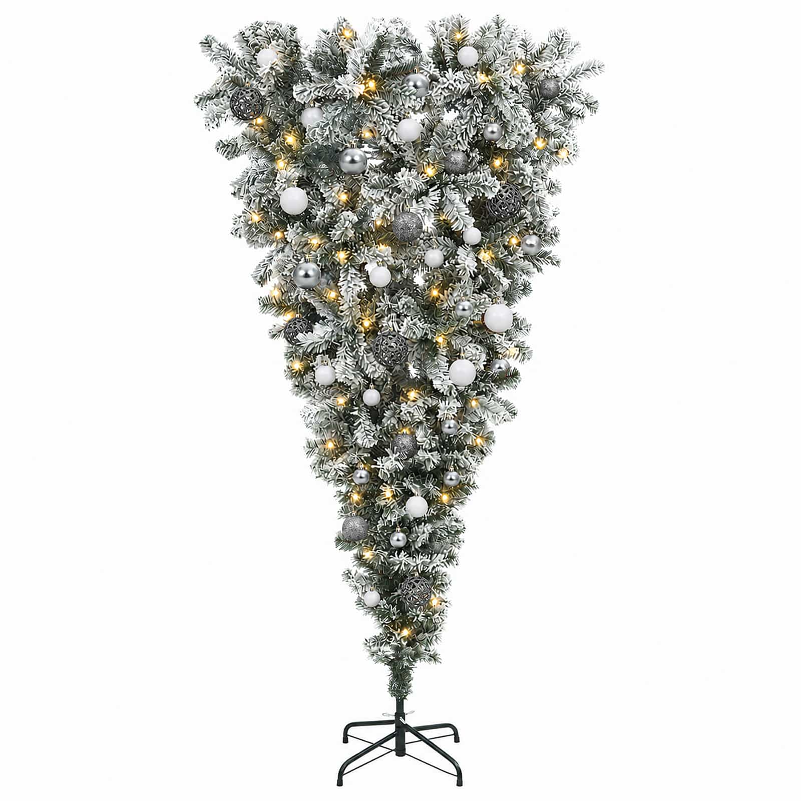 vidaXL Künstlicher Weihnachtsbaum mit Weihnachtskugel 120 cm 150 LEDs – Bild 4