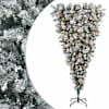 vidaXL Tagurpidi Kunstlik Hingega J&otilde;ulupuu 150 cm 150 LED-i Soe valge