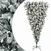 vidaXL Tagurpidi Kunstlik Hingega J&otilde;ulupuu 150 cm 150 LED-i Soe valge