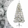 vidaXL Kunstlik kokkupandav j&otilde;ulupuu 120 cm 150 LED-i Soe valge