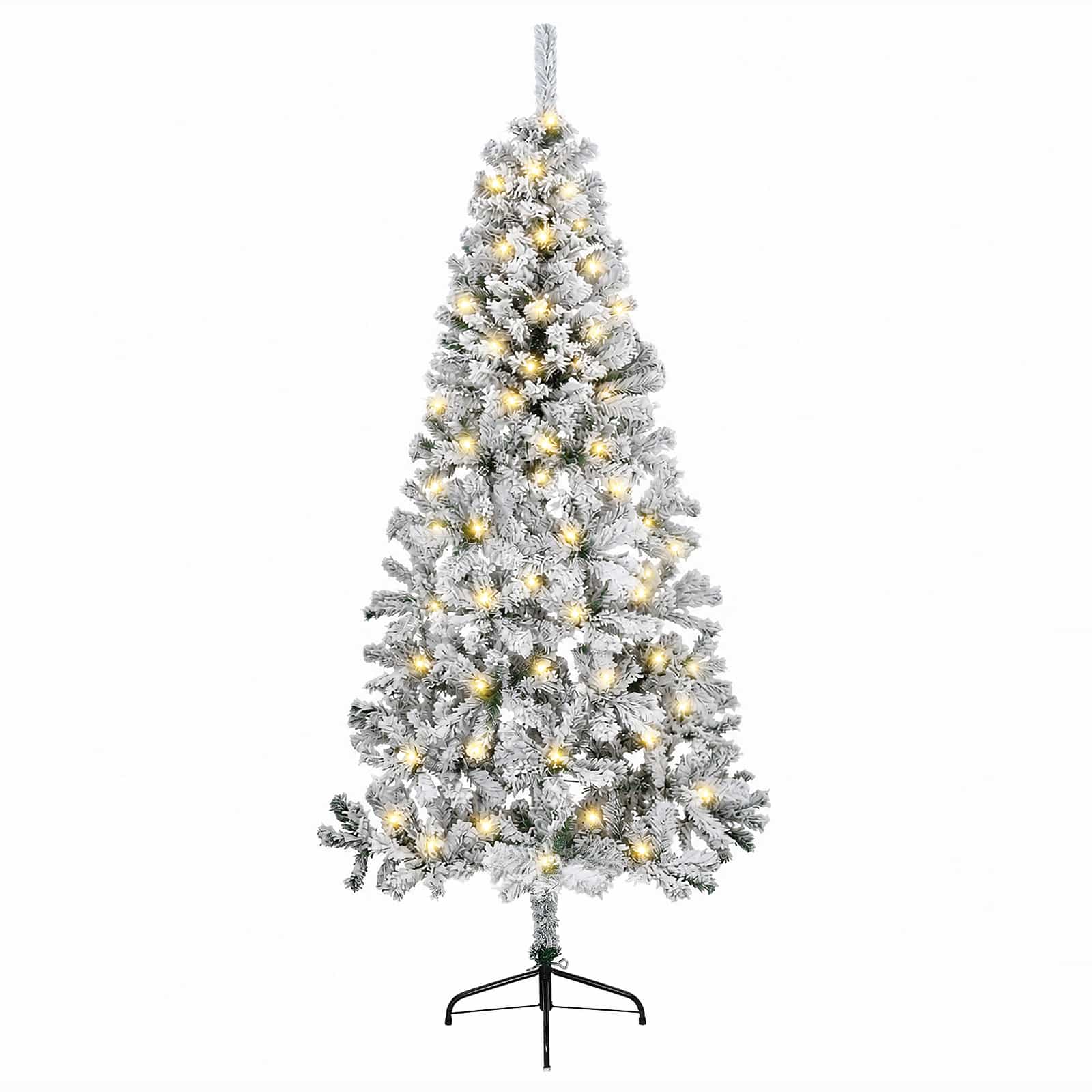 Umetno Zložljivo Božično Drevo 240 cm 300 LED Toplo bela