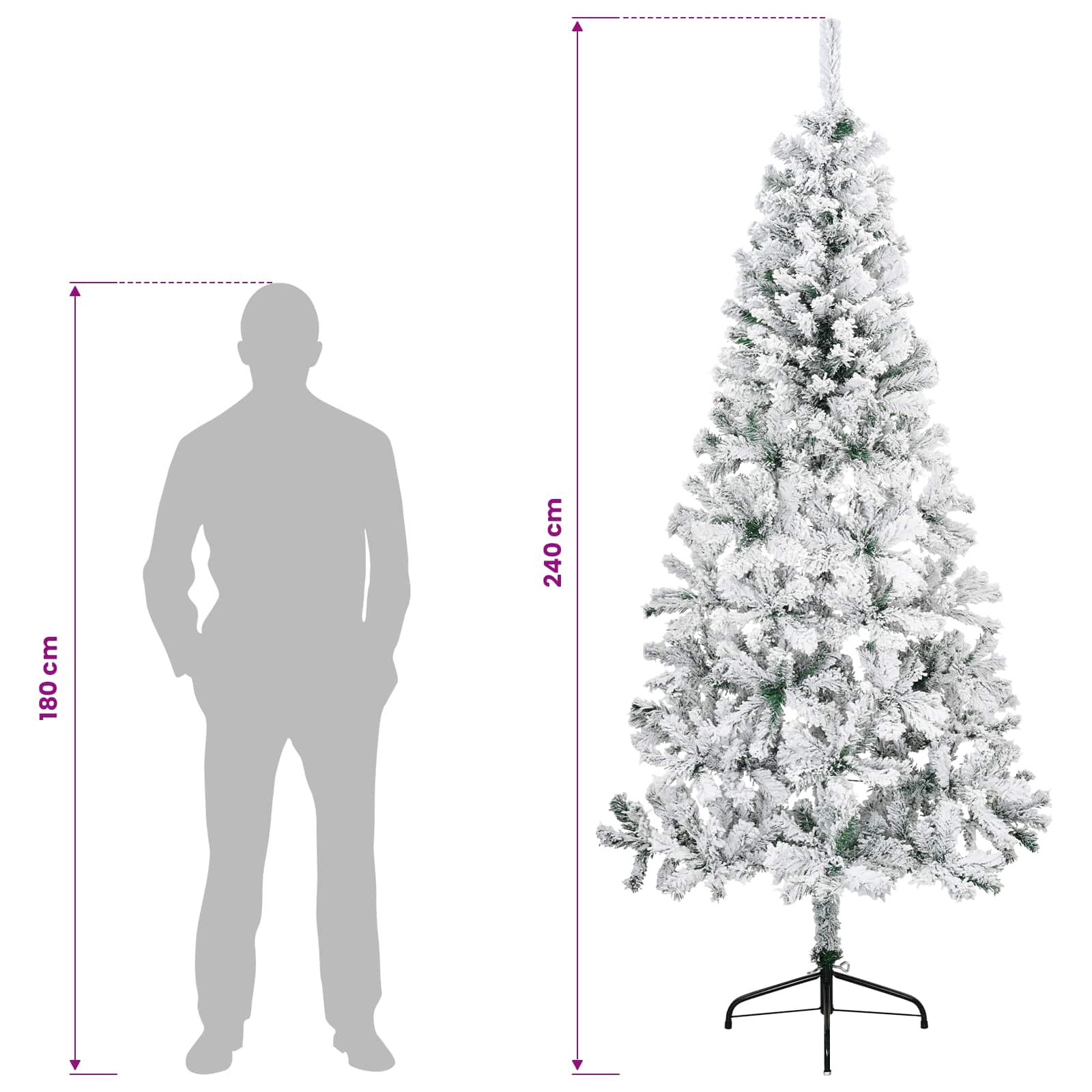 Artificial Christmas Tree size guide