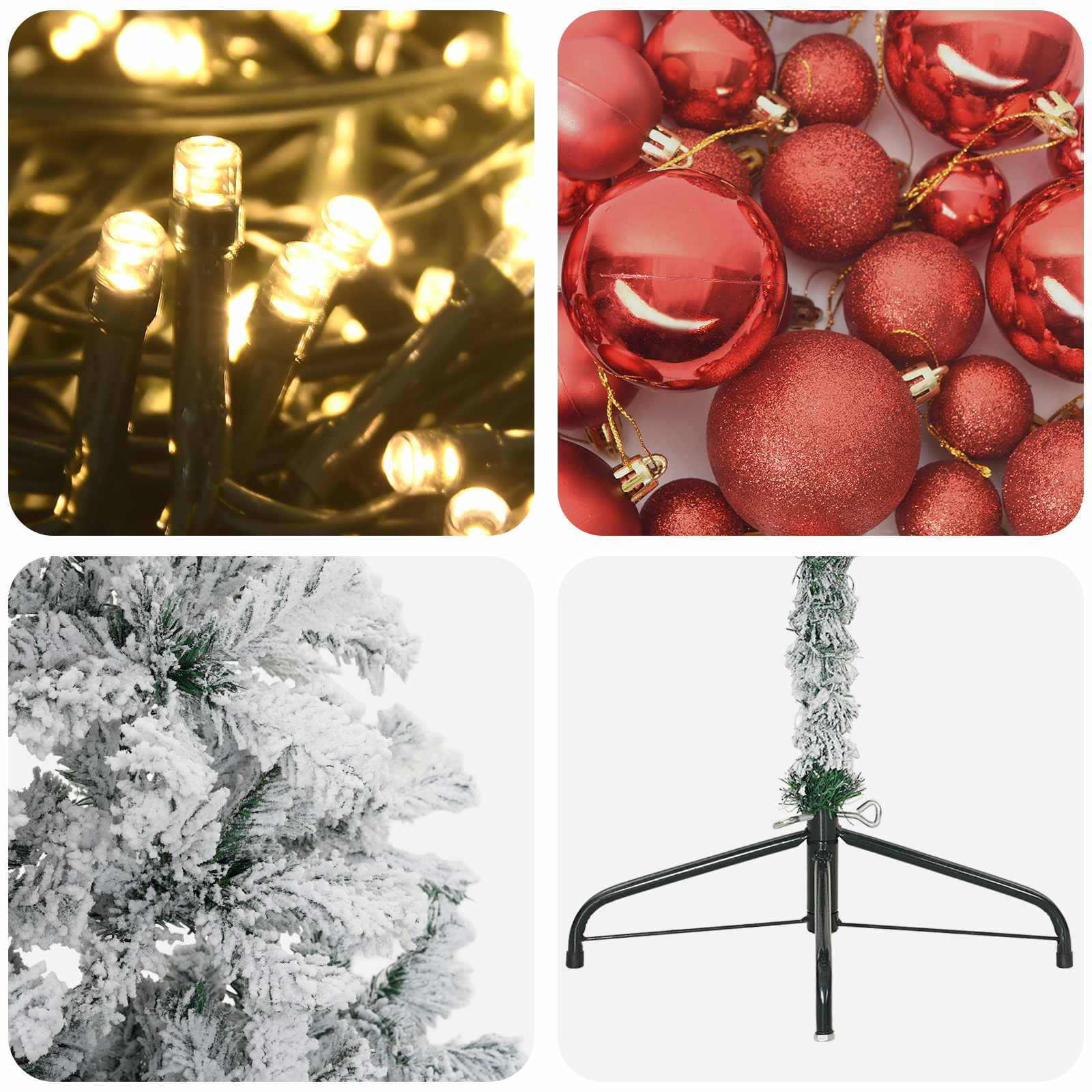 Umetna božična jelka z bučko 180 cm 300 LED Toplo bela