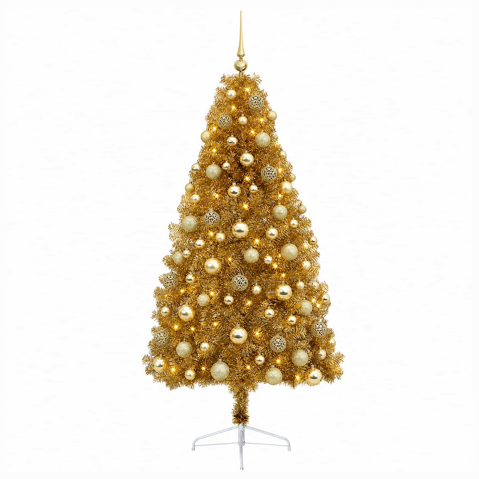 Umetna božična jelka z bučko 240 cm 300 LED Toplo bela