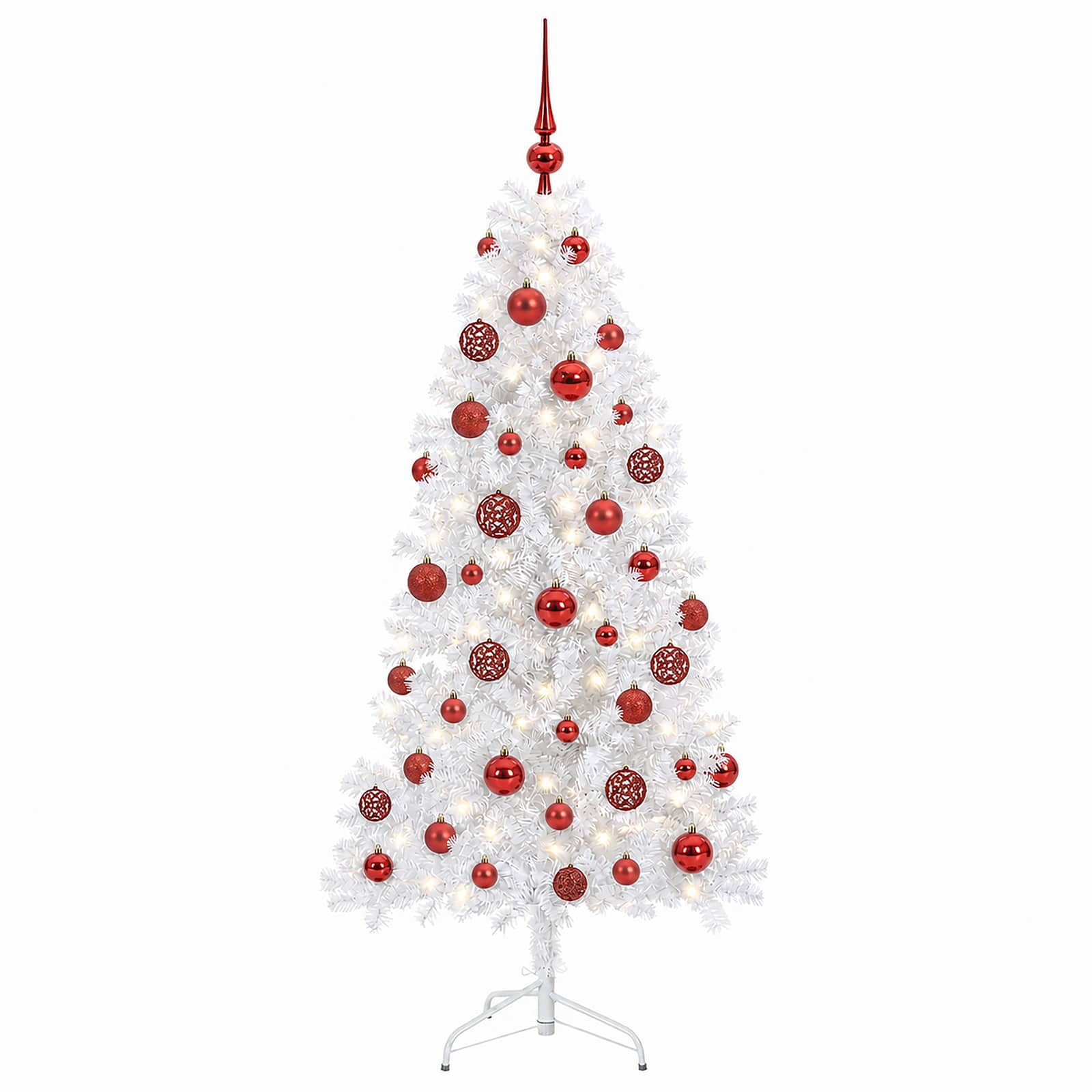 Umetna božična jelka z bučko 120 cm 150 LED Toplo bela