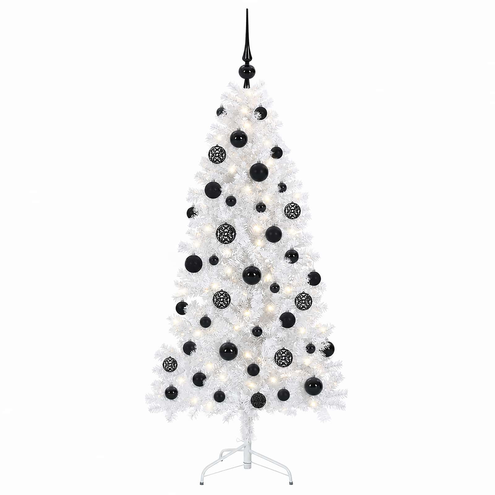 Umetno Zložljivo Božično Drevo 150 cm 150 LED Toplo bela