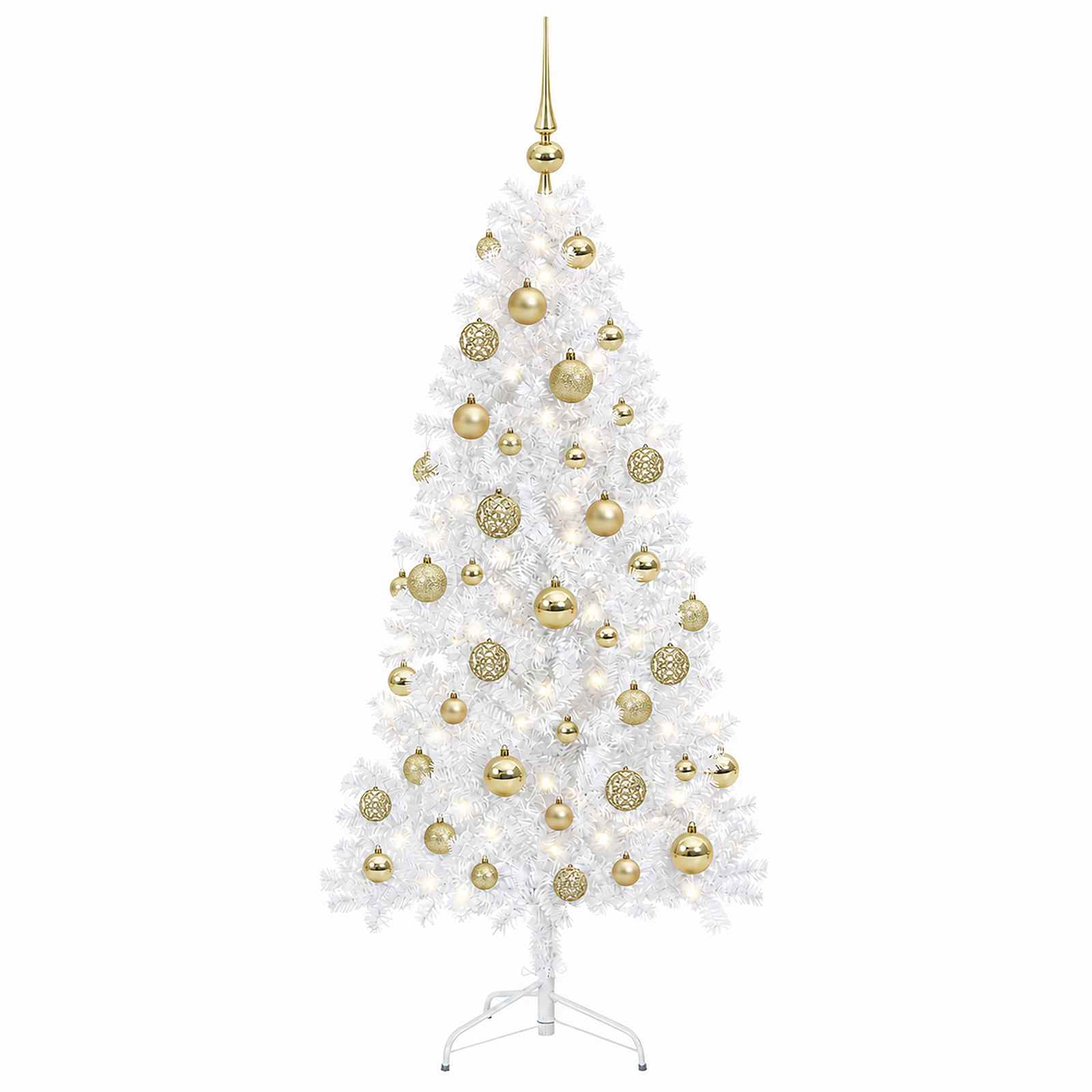Umetna božična jelka z bučko 120 cm 150 LED Toplo bela