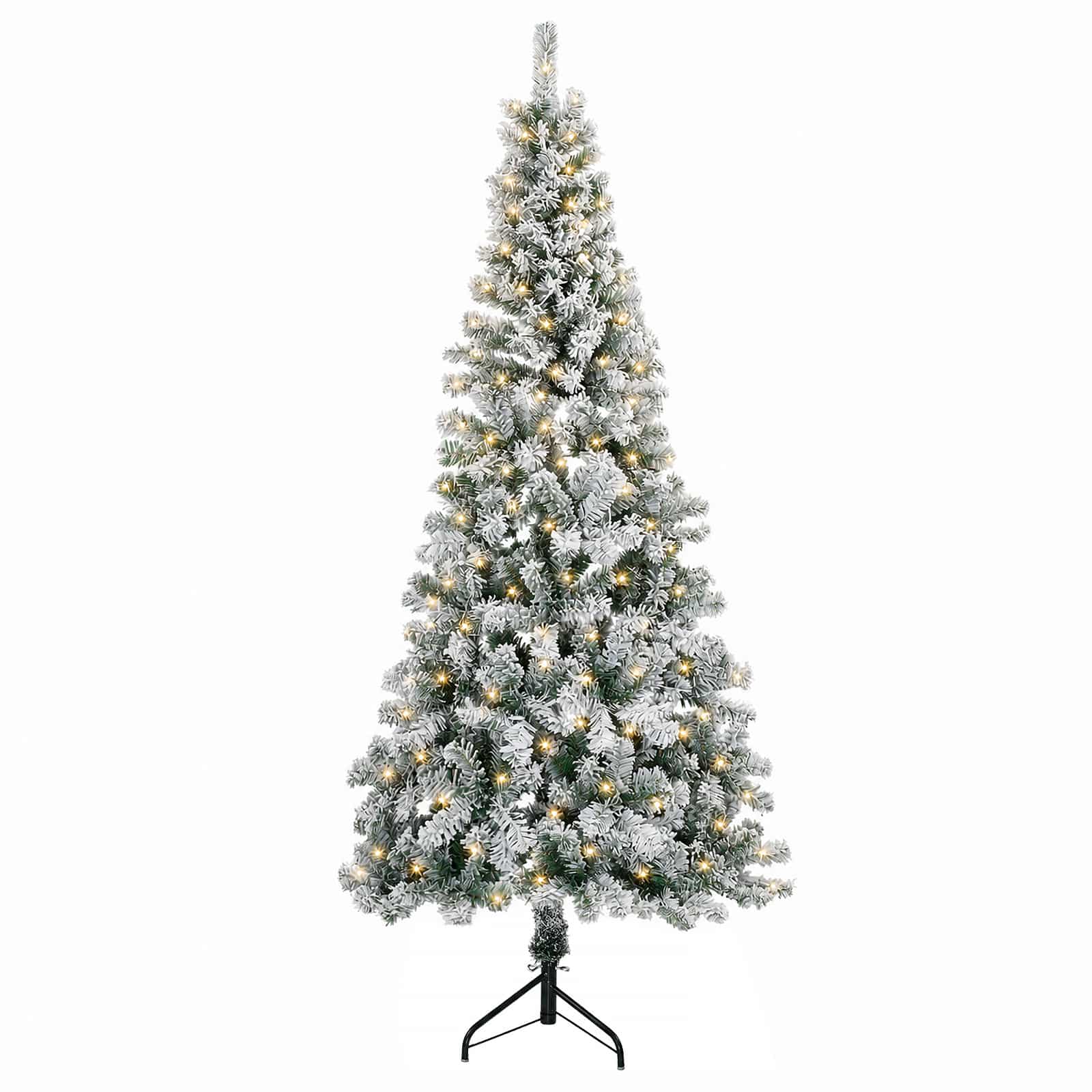 Umetno Zložljivo Božično Drevo 210 cm 300 LED Toplo bela