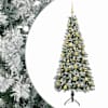 vidaXL Kunstkuusk koos j&otilde;ulukuuliga 120 cm 150 LED-i Soe valge