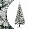 vidaXL Kunstkuusk koos j&otilde;ulukuuliga 120 cm 150 LED-i Soe valge