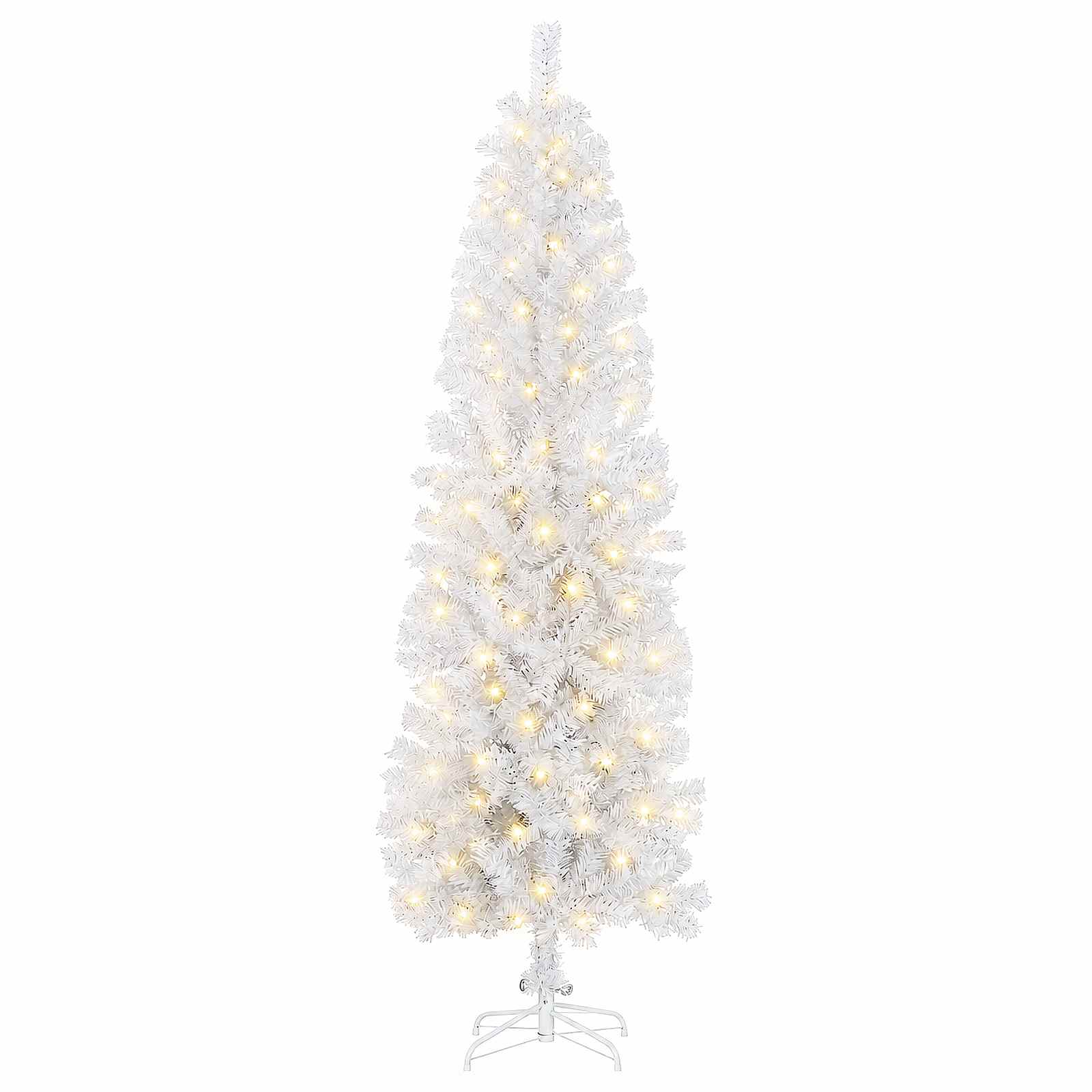 Umetno vitko božično drevo 210 cm 300 LED Toplo bela