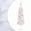 vidaXL Kitsas kunstkuusk koos j&otilde;ulukuulidega 150 cm 150 LED-i