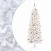 vidaXL Kitsas kunstkuusk koos j&otilde;ulukuulidega 180 cm 300 LED-i