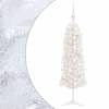 vidaXL Kitsas kunstkuusk koos j&otilde;ulukuulidega 150 cm 150 LED-i