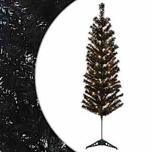 vidaXL Kunstlik &otilde;huke j&otilde;ulukuusk 150 cm 150 LED-i Soe valge