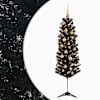 vidaXL Kitsas kunstkuusk koos j&otilde;ulukuulidega 150 cm 150 LED-i