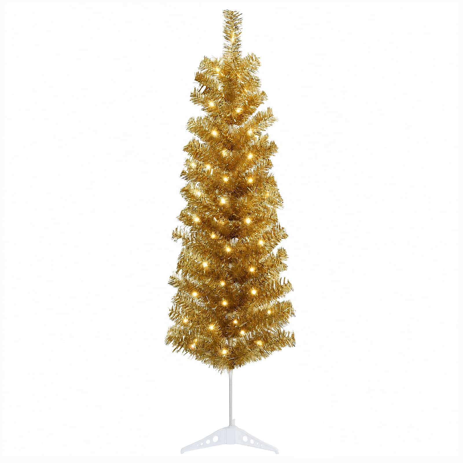 Umetno vitko božično drevo 150 cm 150 LED Toplo bela