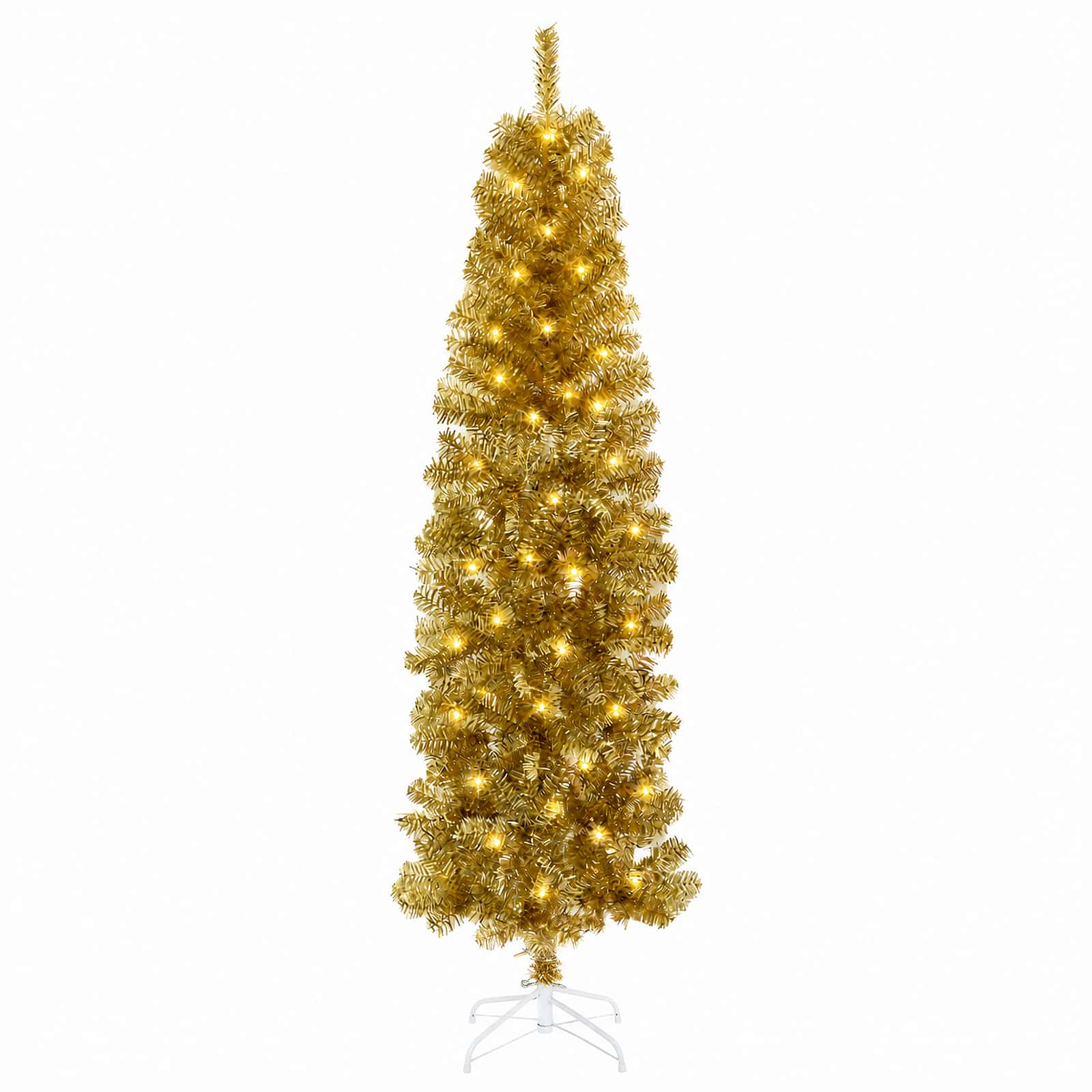 Umetno vitko božično drevo 180 cm 300 LED Toplo bela