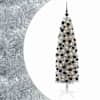 vidaXL Kitsas kunstkuusk koos j&otilde;ulukuulidega 180 cm 300 LED-i