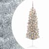 vidaXL Kitsas kunstkuusk koos j&otilde;ulukuulidega 150 cm 150 LED-i