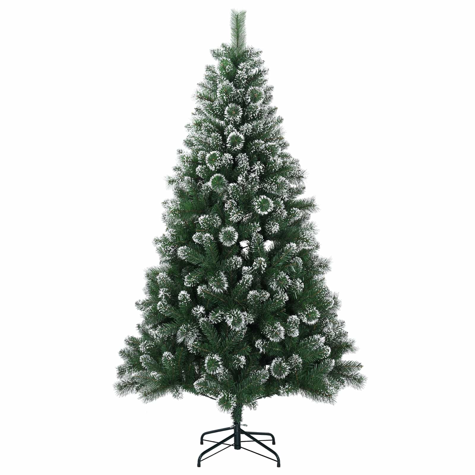 Umestno božično drevo 120 cm 150 LED Toplo bela PVC in kovina
