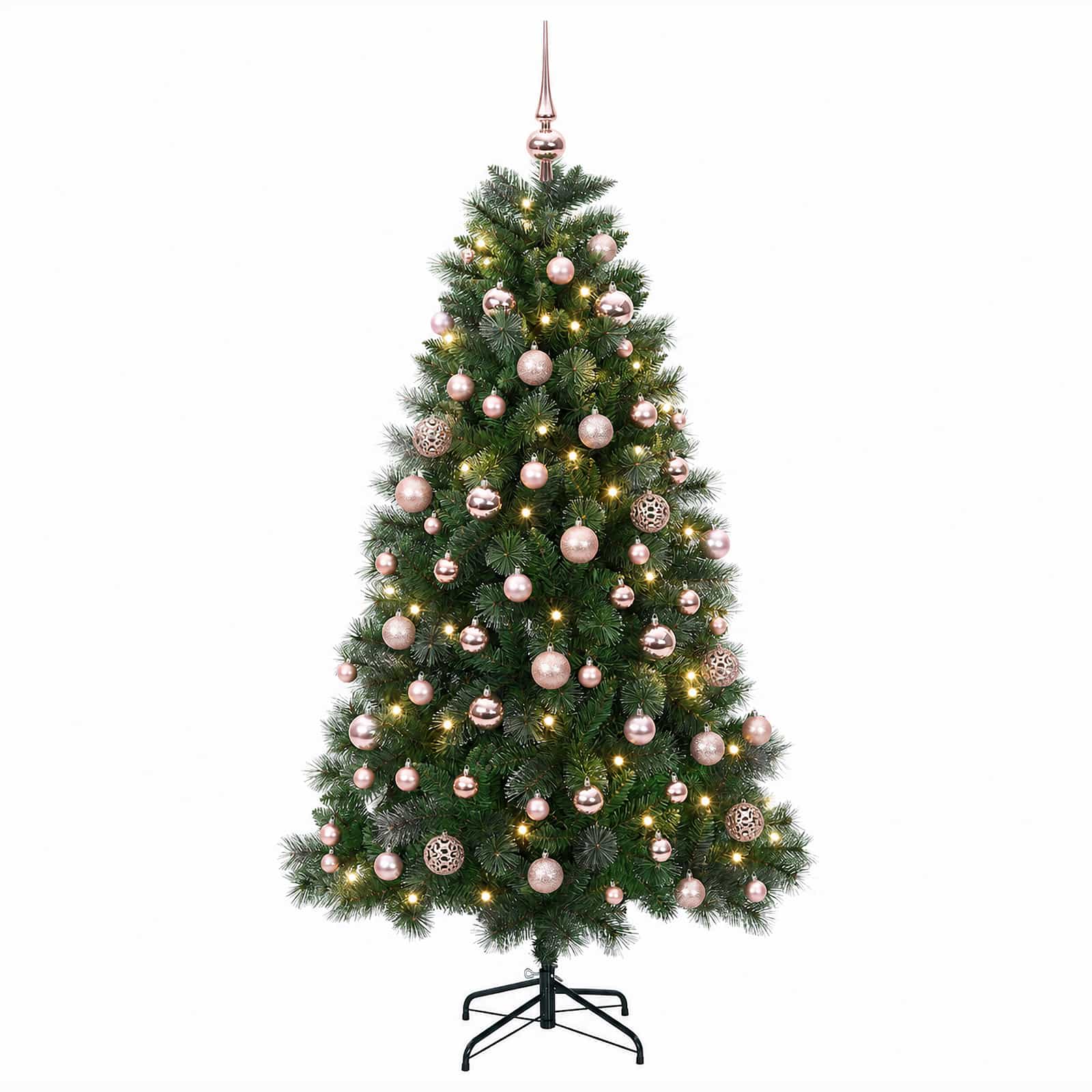 Umetno božično drevesce z bučkami 180 cm 300 LED Toplo bela
